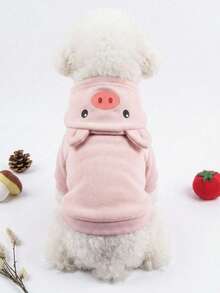 PETSIN 1 buah Hoodie Kostum Cosplay Hewan, Cocok untuk Anjing dan Kucing untuk Dipakai di Luar Ruangan - Dusty Pink - View 7