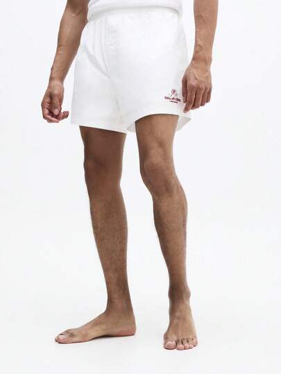 SUMWON 男士舒适平角内裤，饰有品牌标志，经典内衣必备，日常穿着透气舒适，情人节礼物之选