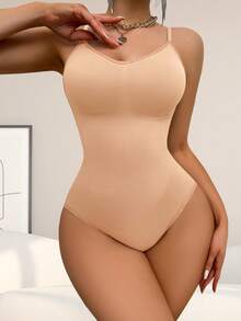 1 pieza Body moldeador sin costuras para mujer - Rosa coral - Ver 3