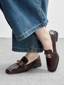 CUCCOO BIZCHIC Women's Fashionable Versatile Commuting Loafer Flats - Coffee Brown - View 5