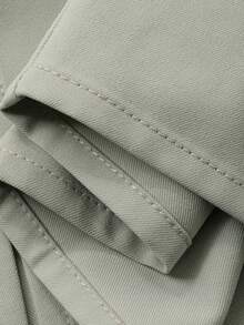 DAZY Women's Elegant Solid Color V-Neck Pleated Sleeveless Mid-Length Dress, Summer Wedding Guest Dress - Green - View 8