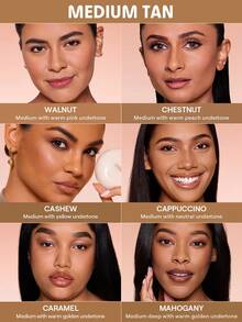 SHEGLAM Lock & Go Long-Lasting 氣墊粉餅-Walnut 品牌 美容 化妝 化妝品 適合女性與女孩 完美搭配夏季春季 Y2K 時尚 流行 生日 母親節禮物 假期 派對準備就緒 最佳顏色 - Walnut - 查看 10