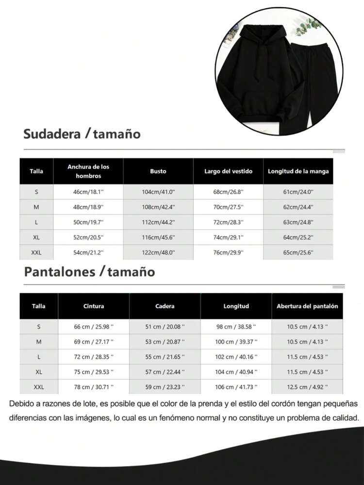 Hombre008 Conjunto de Sudadera con Capucha de Estilo Minimalista y Casual para Hombre y Mujer, Conjunto de Dos Piezas de Sudadera y Pantalón Holgado y Versátil para Primavera, Otoño e Invierno, Conjunto Adelgazante para Deportes, Hogar, Trabajo y Uso Exterior, Conjunto de Sudadera y Pantalón de Marca Urbana de Moda con Estampado Sólido y Estilo de Pareja (Se Recomienda Pedir Una Talla  Grande) - Negro - Añade 3