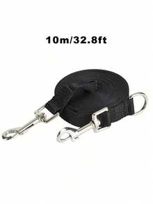 10 Ft 16 Ft 23 Ft 33 Ft Multi-Perpass Solid Color Pet Lead, Hands Free Dog Walking Lead, Sliding Tow Rope Suitable For Training, Walking, Outdoor Activities - Suitable For Pets Of Various Sizes, Black - Black - View 11