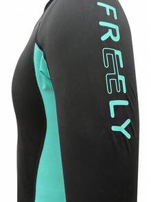 Manfinity VDAYZ 男士撞色立领拉链休闲连体泳衣