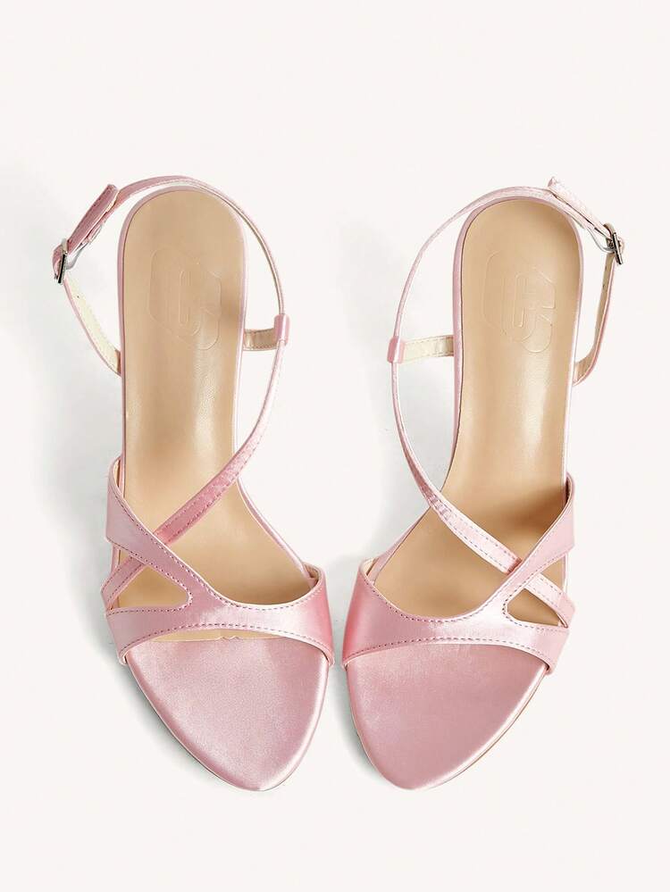 CUCCOO CHICEST New Stylish Pointed Toe High Heel Sandals For Women, Pink Elegant Shoes Wedding Shoes Summer Shoes Bride Shoes