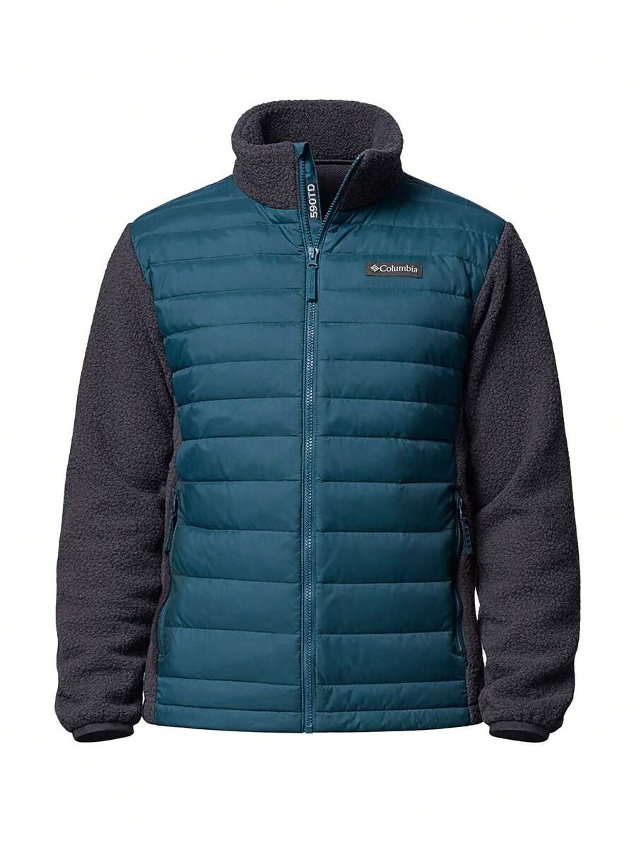 Men's Hybrid Down Jacket Blue - Blue - View 1