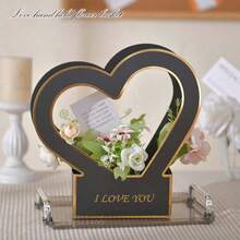 1pc Mother's Day 520 Fresh Flower Gift Box Valentine's Day Heart-Shaped Gift Box Packaging Box Bouquet Gift Box Floral Arrangement Flower Box - Multicolor - View 5