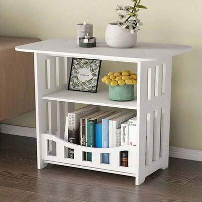 1 chiếc bàn nhỏ vuông dùng cho phòng khách, thiết kế đơn giản sáng tạo, kiểu Bắc Âu, dùng làm bàn trà hoặc bàn đầu giường.