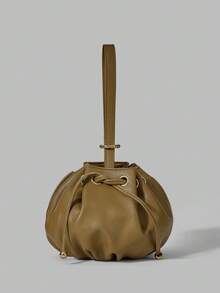 Ontre 女士休闲百搭通勤迷你手提包 - 棕色 - 查看 3