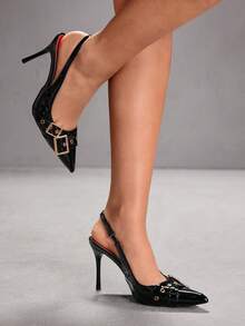 CUCCOO SZL Women Pumps Valentine's Day - Graphite Black - View 9