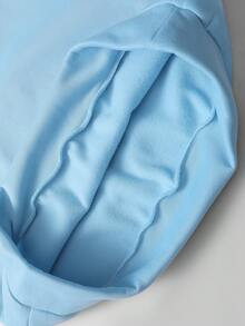 Manfinity Hypemode 宽松版型男式撞色领 Polo 衫 - 淺藍色 - 查看 6