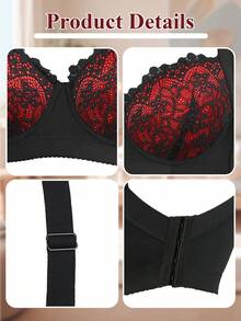 DesireSculpt 1 pieza Sujetador inalámbrico ajustable y suave con soporte y elevación para mujer - Multicolor - Ver 7