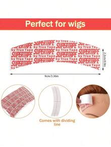 防水强力双面胶带，适用于蕾丝假发、头套等假发片的替换。 - 白色 - 查看 4