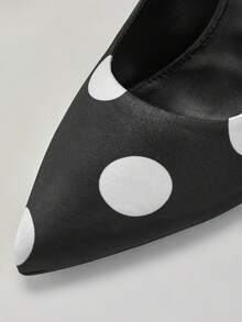 SHUZIA Women's Fashionable Sexy Point Toe Polka Dot Print High Heel Pumps