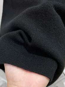 Resyla Women's Casual Solid Color Minimalist Short Sleeve Sweater - Multicolor - View 4