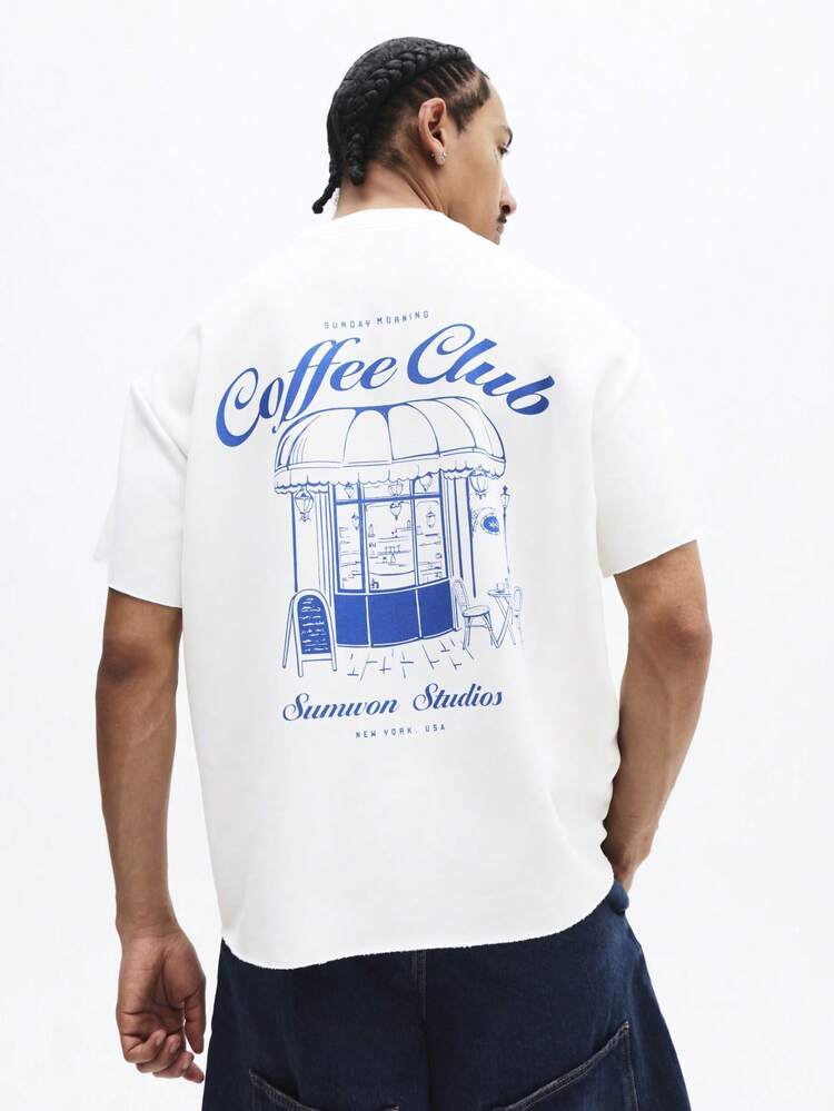 Coffee Club Graphic Print T-Shirt