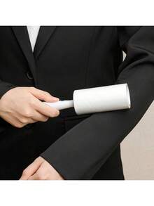 Household Drum Hair Sticking Device Can Tear Clothes, Clean Immersion Brush, Sticky Dust Collector, Sticky Paper Duster Can Tear Special Sticky Cotton Wool Drum, Pet Hair, Clothes, Furniture Cotton Wool Drum (Drum Color Random) - White - View 7