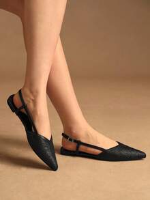 Rosivie Women's Round Toe Black Bowknot Flats, Elegant Casual French Mary Jane Breathable Woven Hollow Out Strap Retro Casual Outdoor Shoes - Black - View 2