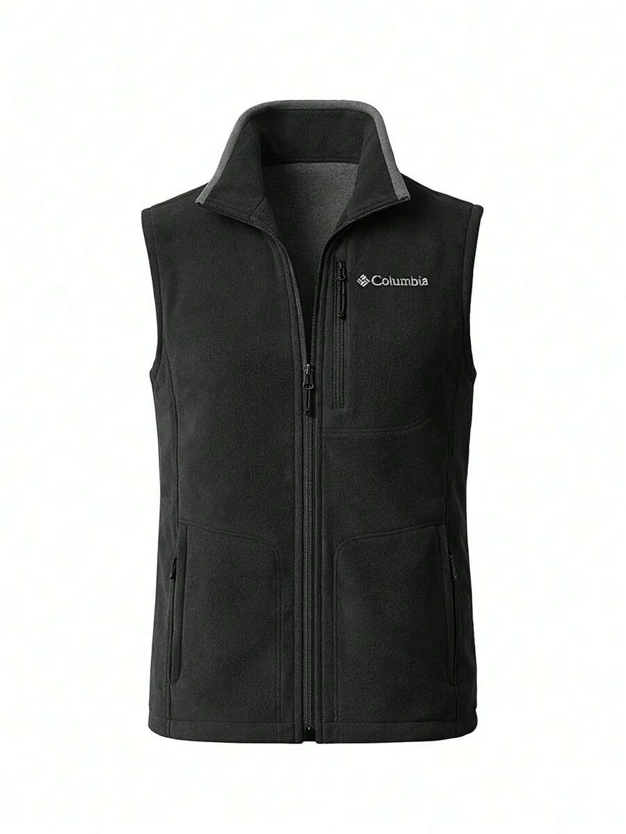 Columbia Men's Fleece Gilet Vest Black - Black - View 1