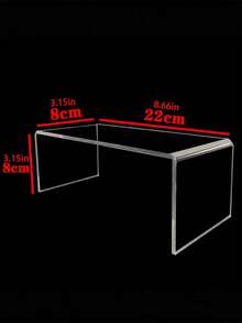 1pc, Transparent Thickened U-Shaped Tiered Dessert Display Stand, Food Display Risers, Multi-Purpose Clear Storage Rack For Figurines And Perfumes, Cosmetic Organizer, Cake And Pastry Showcase - Clear - View 4