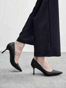 CUCCOO BIZCHIC 女士尖头高跟鞋 - 纯深棕色，复古法式风格，细跟设计，适合春季、春假、复活节、舞会等场合。 - 銅色 - 查看 7