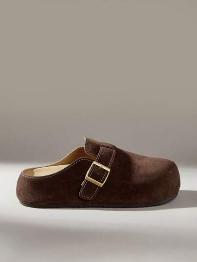 Solecia Women Shoes Platform Women's Closed Toe Brown Boken Shoes Comfortable Flat Women's Shoes Platform Women's Shoes