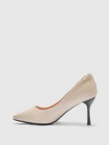 CUCCOO BIZCHIC Women's Pointed Toe Pumps - Solid Deep Brown Color, Retro French Style With Slim Heel Spring Shoes Spring Break Easter Prom Heels Valentine's Day - Chantilly - View 9