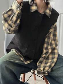 FRIFUL Women's Casual Loose Fit Lightweight Jacket With Large Pockets, Versatile For Spring And Summer - Black - View 6