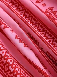 Sweetra 女士万圣节服装、感恩节服装、新年服装，适合派对、通勤、日常、旅行、度假。女士时尚连体裤，波西米亚风，度假风，可调节肩带，荷叶边装饰，松紧腰带，修身显瘦，无袖阔腿连体裤 - 粉色 - 查看 5