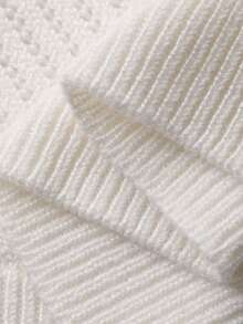 DAZY Áo thun nữ cổ tròn, màu trơn, buộc dây, kiểu Hàn Quốc, thích hợp cho mùa xuân/hè. - Màu be - Xem 8