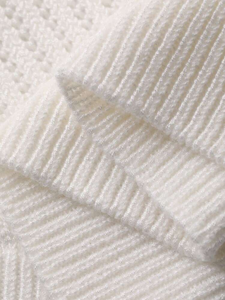 Women's Crew Neck Solid Color Tie-Up Fresh Spring/Summer Korean Style Knit Top