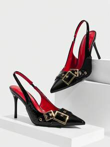 CUCCOO SZL Women Pumps Valentine's Day - Graphite Black - View 2