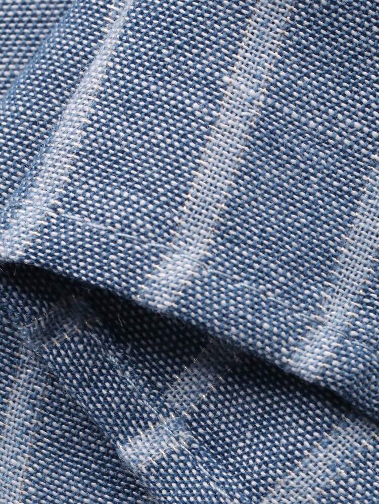 Women's Casual Striped Double-Breasted Lapel Shirt, Autumn/Winter