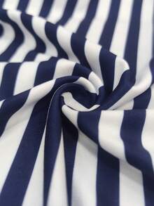 Resyla 女士撞色条纹圆领无袖背心 - 彩色 - 查看 4