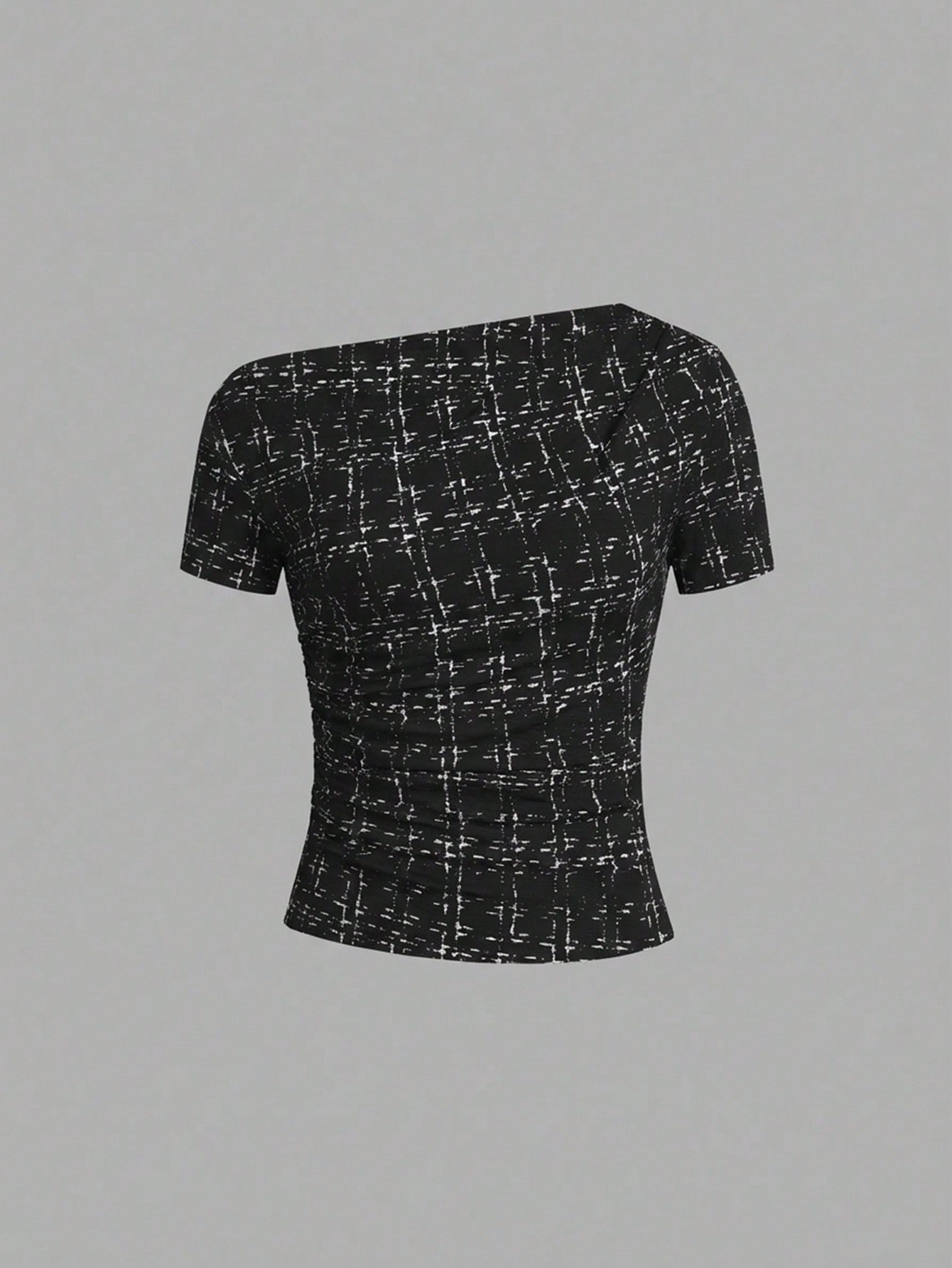 Ellevyn 3 قطع تيشيرتات نسائية بياقة غير متماثلة مط...