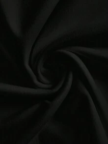 SHEIN LUNE Plus Size Solid Color Casual Versatile Camisole, Suitable For Summer - Black - View 5