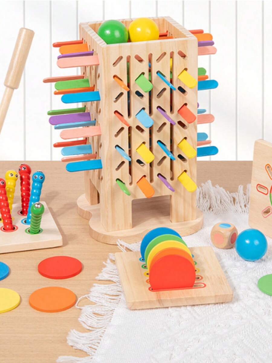 这是一款拔棍互动游戏，一款以科学为基础的亲子互动教育游戏。它也是一款儿童桌面教育工具，旨在培养孩子的逻辑思维能力。 - 彩色 - 查看 1