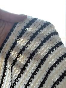 SHEIN Tween Girl Striped Tie Front Crop Top And Shorts Set - White - View 5