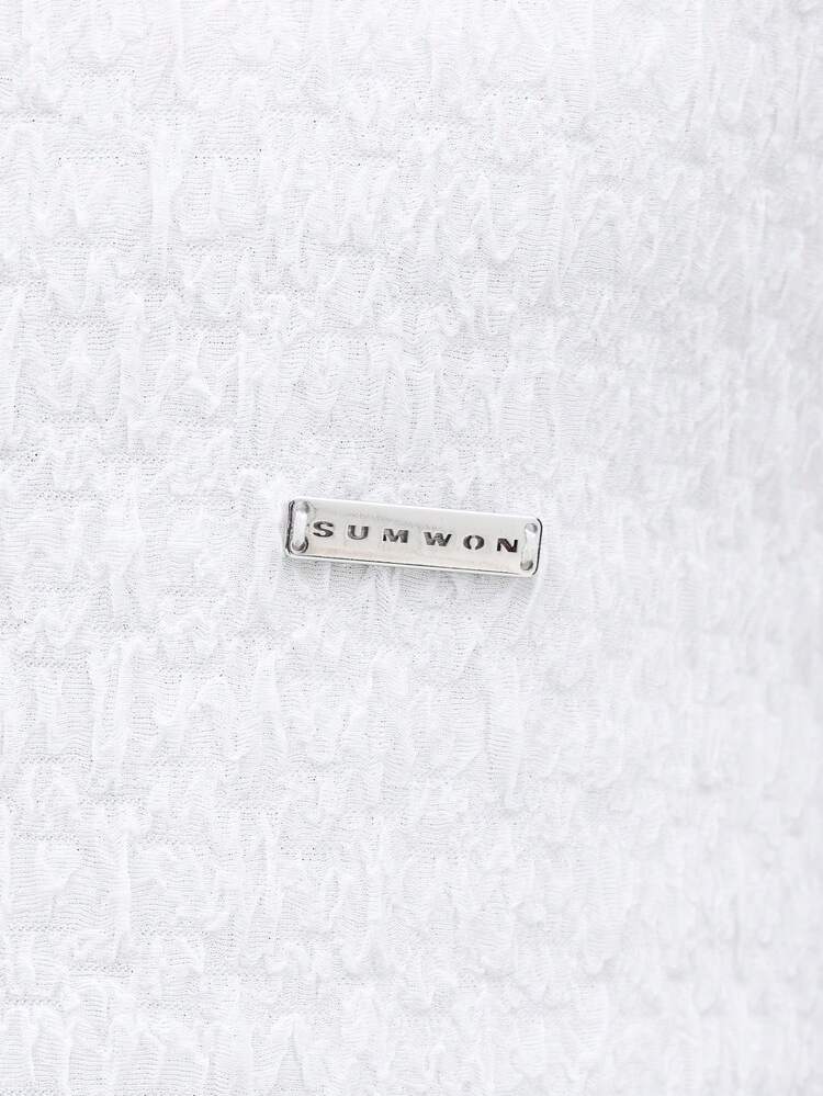 White Polo And Shorts Co-Ord Set With Navy Trim