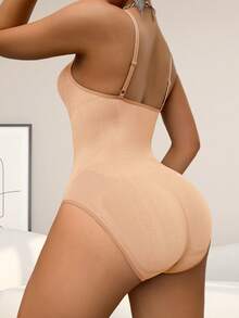 1 pieza Body moldeador sin costuras para mujer - Rosa coral - Ver 2