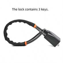 1pc Universal Car Steering Wheel Lock - Seatbelt Buckle Anti-Theft Lock, Comes With 3 Keys, Heavy Duty Security Tool For Truck/SUV/Van/RV Drivers - Multicolor - View 9