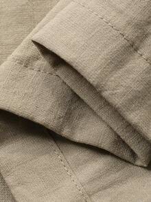 DAZY Women's Casual Lace Patchwork Faux Pocket Vest And Wide Leg Pants 2 Pieces Set, Spring/Summer - Apricot - View 8