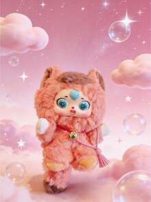 1个可爱卡通乙烯基娃娃钥匙扣包包挂饰背包装饰少女生日礼物青少年女性可爱毛绒玩具配件 - 彩色 - 查看 4