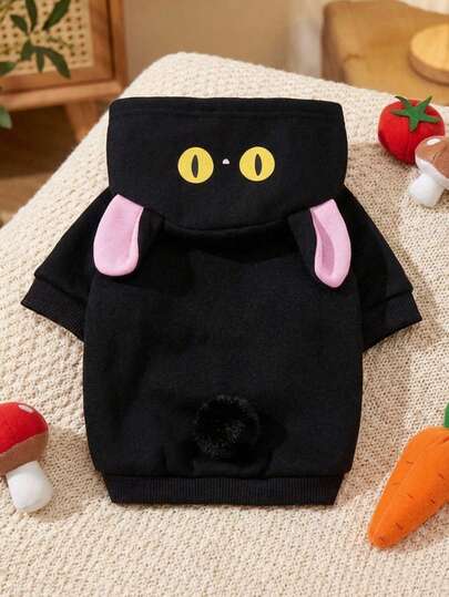 PETSIN 1pc Animal-Themed Cosplay Hooded Sweatshirt Suitable For Dogs And Cats To Wear Outdoors.