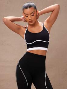 Lumalex 休闲运动背心，简约时尚，日常健身穿着 - 黑色 - 查看 5