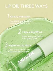 SHEGLAM Aceite Hidratante Para Labios Jelly Wow-Green Apple Brillo Labial Transparente Hidratante Envy Cuidado De Labios Voluminizador Y No Pegajoso Acabado Brillante Nutritivo Extracto De Manzana Verde CosméTicos LíQuidos Para Labios Brillo Labial De Invierno Para Navidad Y Lip Combo Marca Belleza Maquillaje Maquullaje CosméTica Para Mujeres NiñAs Perfecto Para Invierno Primavera Verano Ideal Para Y2K Elegante Moda Adecuado Para CumpleañOs DíA De La Madre Regalo Fiesta Listo Mejor Color - Green Apple Envy - Ver 5