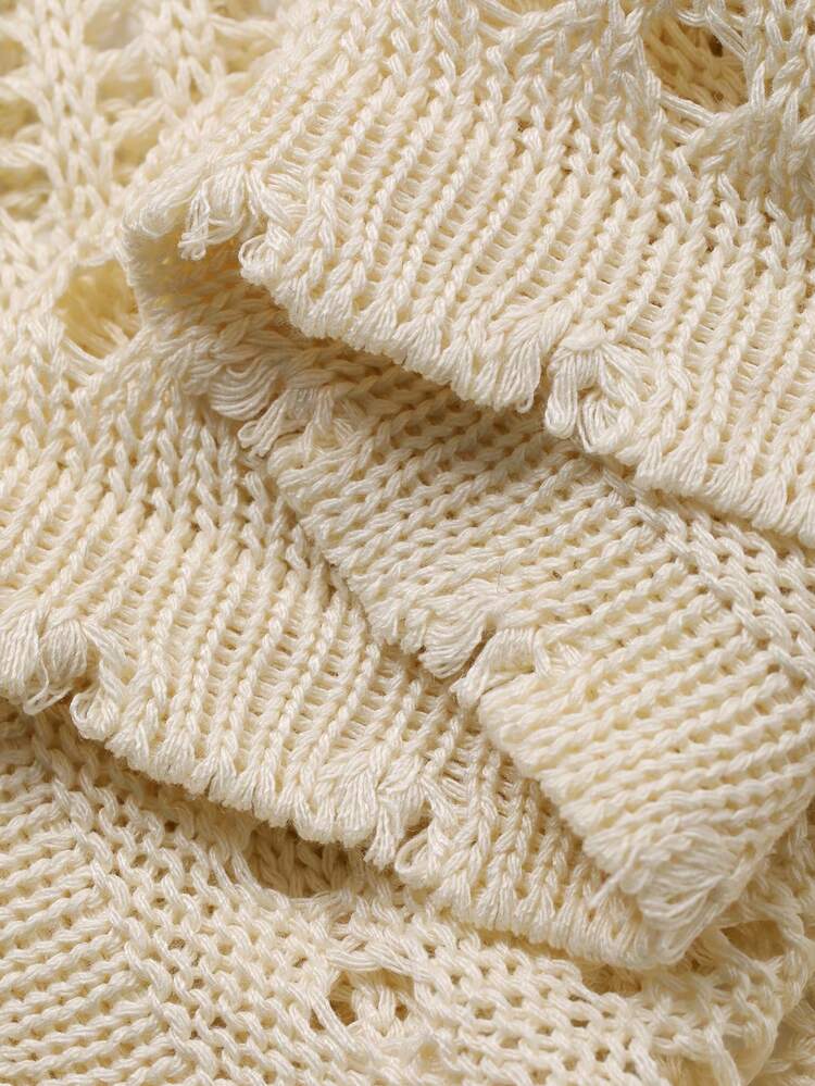 Women's Elegant Ruffled Cardigan & Sleeveless Dress 2 Pieces Set, Spring/Summer