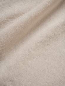 Louniche 女士中长款棉麻短袖衬衫，复古刺绣，宽松版型，轻盈透气，单排扣，亚麻衬衫 - 杏色 - 查看 5