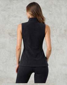 Chaleco Reebok De Mujer Color Negro Casual Comodo Original - Negro - Ver 3